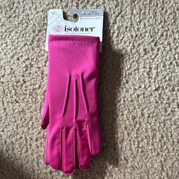 Isotoner Women's Fuchsia Gloves size SM - Picture 1 of 2